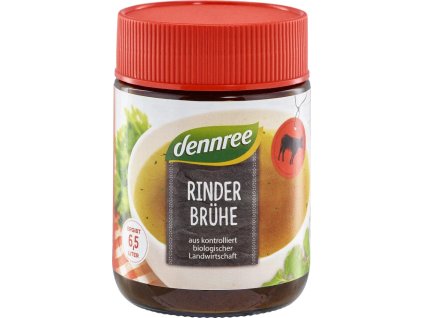 Dennree Rinderbrühe mit 18,5% Rindfleisch 130 g Bio