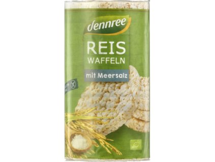 Dennree Ryżowe Chleby z Solą Morską 100g Organiczne