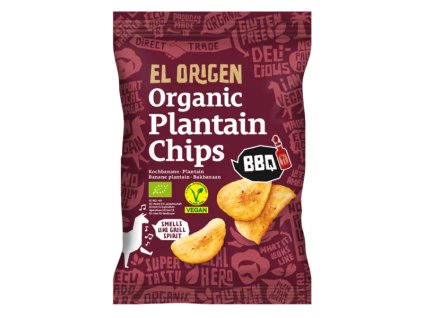 El Origen Banana Chips BBQ 80 g organic