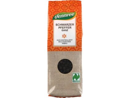 Dennree Black pepper whole 65 g organic