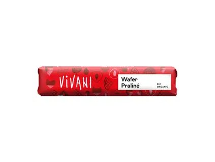 Vivani Čokoládová tyčinka nugát s kúskami oblátok 40 g bio