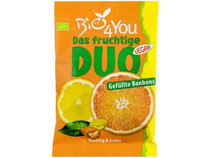 Bio4You Fruit candies DUO orange and lemon 75 g organic