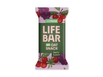 Tyčinka Lifebar Oat snack ovocný 40 g BIO LIFEFOOD