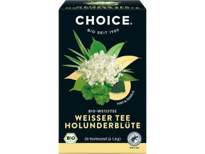 Weißer Tee mit Holunderblüten 20 Beutel 36 g BIO CHOICE