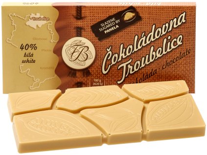 Fehér csokoládé 40% 45 g TROUBELICE CSOKOLÁDÉ MADE