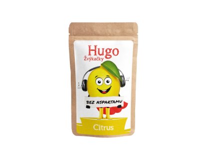 Citrus chewing gum without aspartame - Hugo 8.4g