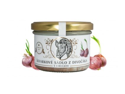 Škvarková masť z diviaka s cibuľkou - Vineco 150g