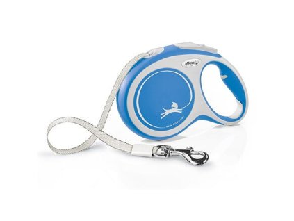 Flexi New Comfort pásek, modrá (Velikost flexi New COMFORT pásek M: délka 5 m, do 25 kg)