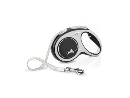 Flexi New Comfort pásek, černá (Velikost flexi New COMFORT pásek M: délka 5 m, do 25 kg)