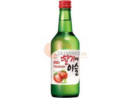 Soju de orez JINRO cu aromă de căpșuni 13% 360ml