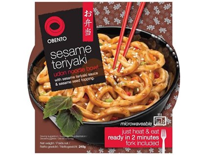 OBNTO Fidea teriyaki udon de susan într-un bol 240G