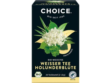 CHOICE Weißer Tee Holunderblüte 20 x 1,8 g bio