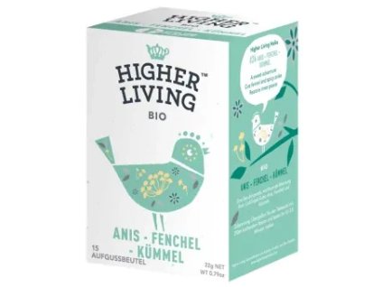 Higher Living Gyógytea ánizs, édeskömény, kömény 22 g bio