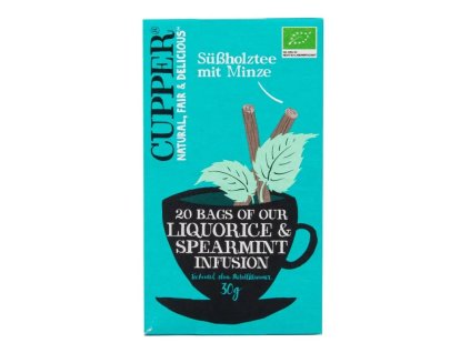 Herbata Cupper Licorice z miętą 20 x 1,5 g ekologiczna