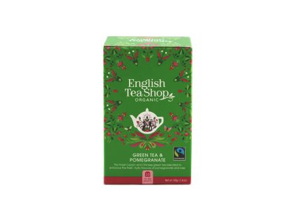 English Tea Shop Grüner Tee Granatapfel 20 x 2 g bio