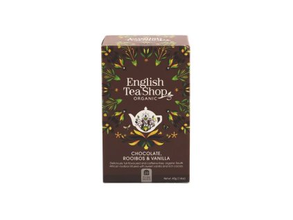 English Tea Shop Rooibos tea cocoa and vanilla 20 x 2 g organic