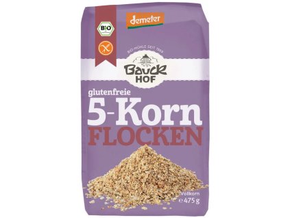 Bauckhof Mieszanka płatków zbożowych bezglutenowych 475 g organiczna