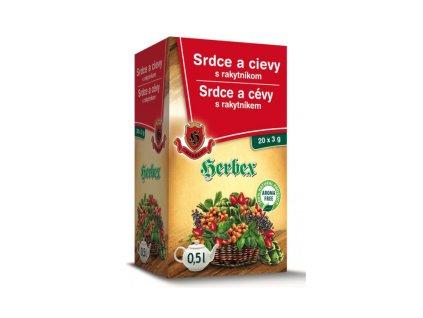 Ceai Inimă și vase de sânge cu cătină - Herbex 20x3g