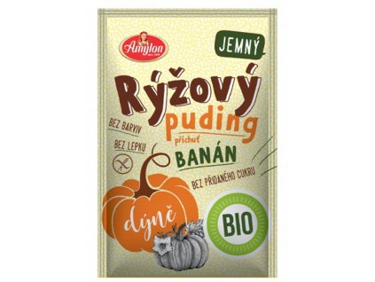 Rizspuding sütőtök és banán ízzel cukor nélkül. 40g BIO AMYLON