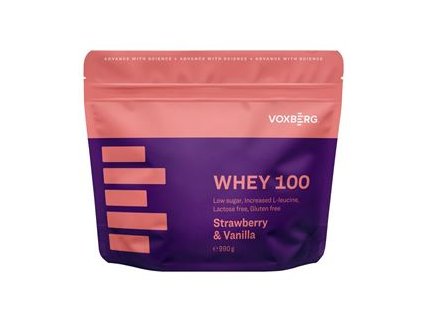 Whey Protein 100 990g eper - vanília