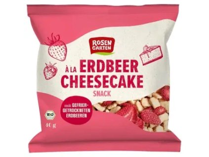 Rosengarten Keksstücke in Joghurt-Schokolade mit Erdbeeren 40 g bio