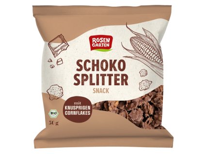 Rosengarten Cornflakes in milk chocolate 50 g organic