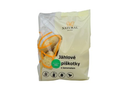 Ihlové piškóty s VEGAN karamelom bez lepku – Natural 150g