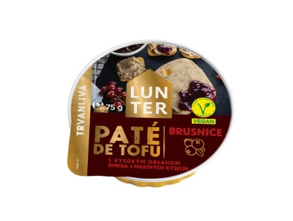 Nátierka Paté de Tofu BRUSNICA trvanlivá - Lunter 75g