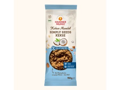 Hammermühle Simply Seeds kókuszos-mandulás keksz 150 g bio