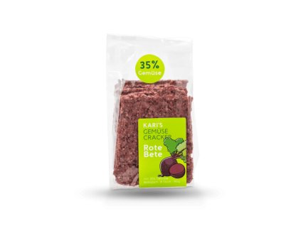 Kari's Crackers Vegetable crackers with beetroot 180 g organic