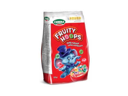Müsli - Bunte Ringe "Fruit Hoops" - Cerera 225g