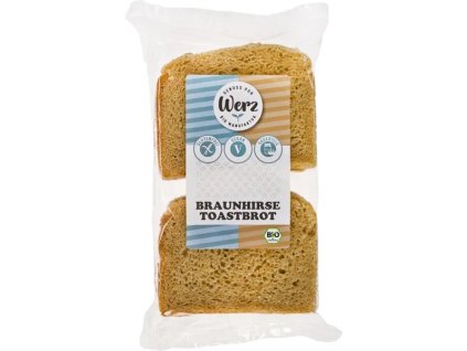 Chleb tostowy z prosa Werz Brown 250 g ekologiczny bezglutenowy