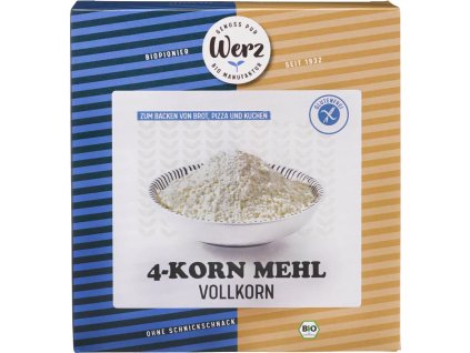 Werz 4zrnná celozrnná múka bezlepková 500 g bio