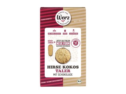 Werz Millet coconut cookies with chocolate 150 g organic