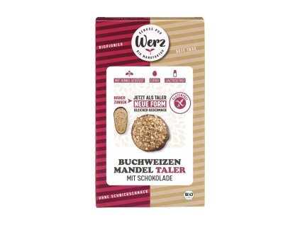 Werz Buckwheat almond cookies with chocolate 150 g organic