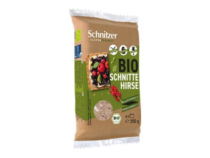 Schnitzer Bezlepkový chléb s prosem plátky 250 g bio