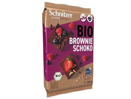 Brownie de ciocolată fără gluten 140 g BIO SCHNITZER