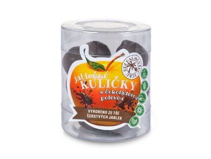 Apple balls with chocolate coating, palm fat free, 100g TRUTNA