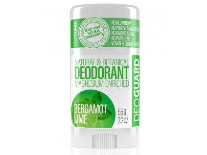 Natural solid deodorant - Bergamot and lime 65g DEOGUARD