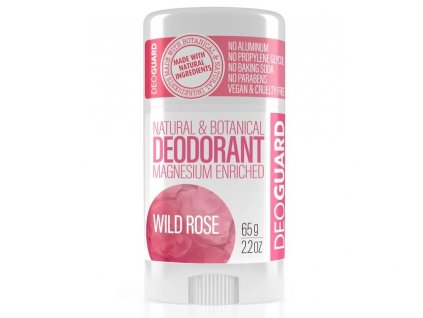 Natural solid deodorant - Wild Rose 65g DEOGUARD