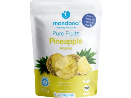 Mondona Dried pineapple 60 g organic