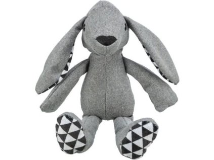 Bunny 39 cm, fabric toy without sound, gray