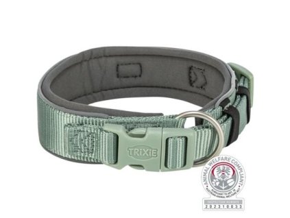PREMIUM obojek extra široký, šalvěj/grafit (Velikost obojku PREMIUM extra široký L-XL: 53-62 cm/50 mm)