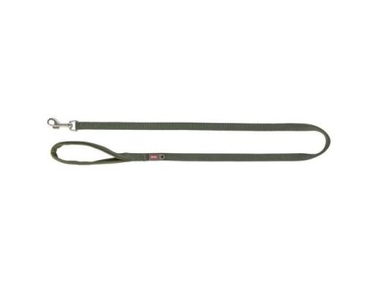 PREMIUM leash with padded handle, olive green