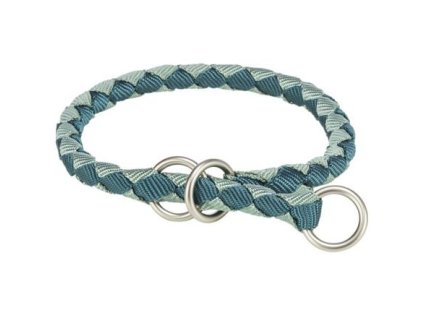 CAVO round semi-tightening collar, petrol/sage