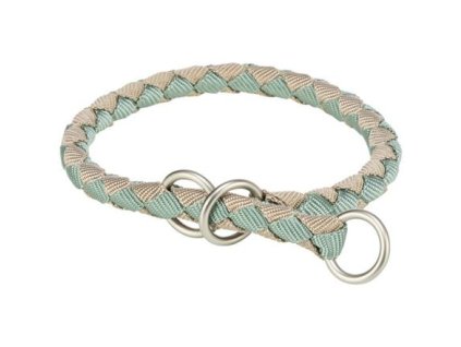 CAVO round semi-tightening collar, sage/sand