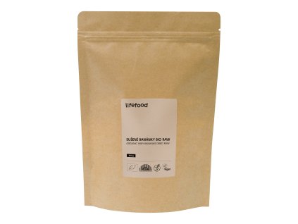 Bananas dried RAW 500 g BIO LIFEFOOD