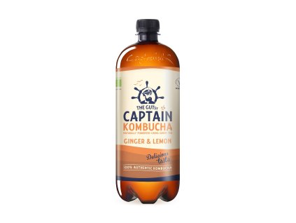 Captain Kombucha Ingwer und Zitrone 1 l BIO THE GUTSY