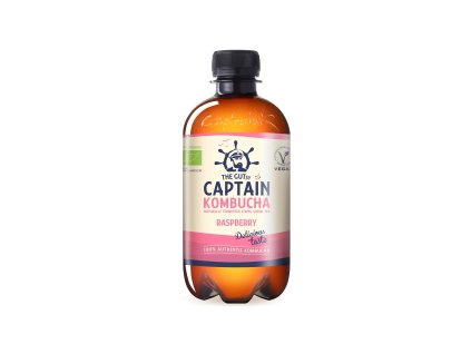 Captain kombucha raspberry 400 ml BIO THE GUTSY