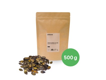 Semienka tekvicové RAW 500 g BIO LIFEFOOD